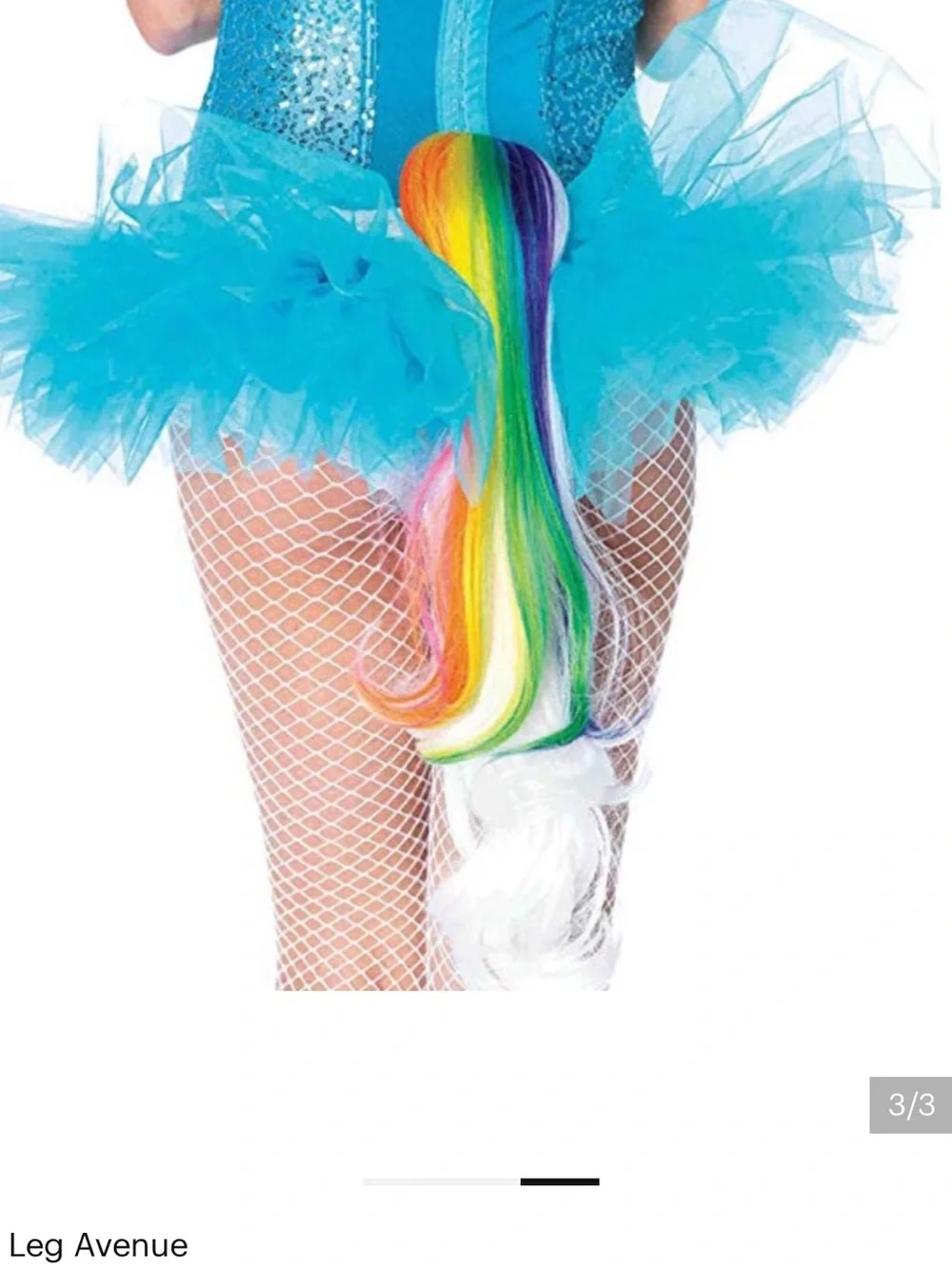 Leg Avenue Unicorn rainbow Wig  & tail